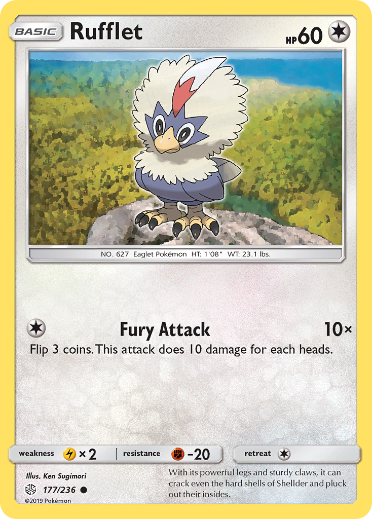 Rufflet (177/236) [Sun & Moon: Cosmic Eclipse] | Dumpster Cat Games