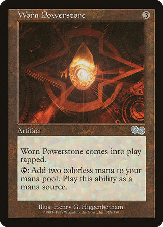 Worn Powerstone [Urza's Saga] | Dumpster Cat Games