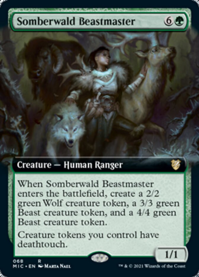 Somberwald Beastmaster (Extended) [Innistrad: Midnight Hunt Commander] | Dumpster Cat Games