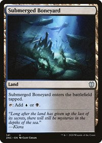 Submerged Boneyard [Zendikar Rising Commander] | Dumpster Cat Games