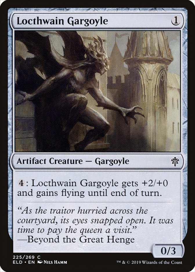 Locthwain Gargoyle [Throne of Eldraine] | Dumpster Cat Games