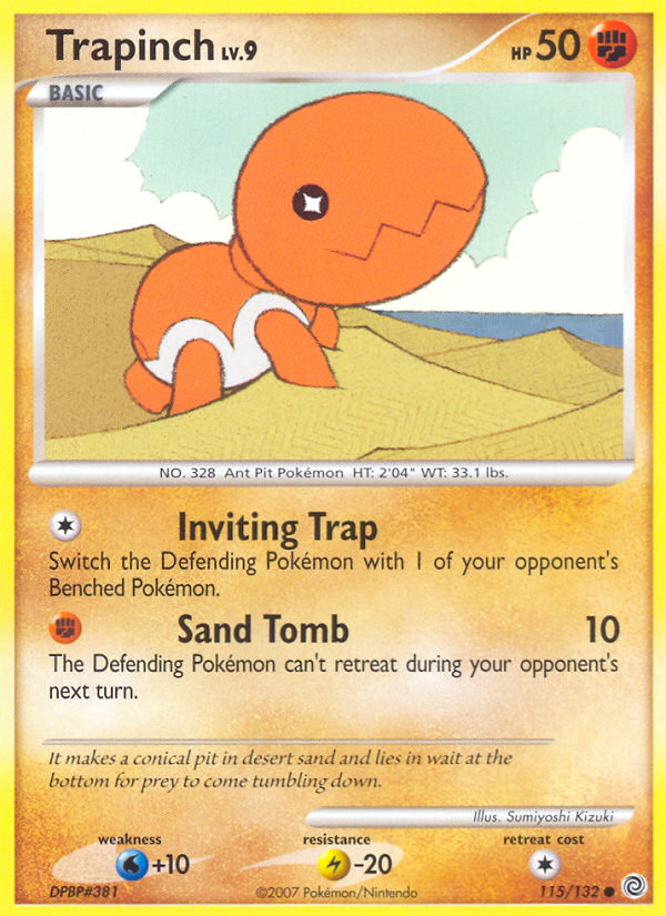 Trapinch (115/132) [Diamond & Pearl: Secret Wonders] | Dumpster Cat Games