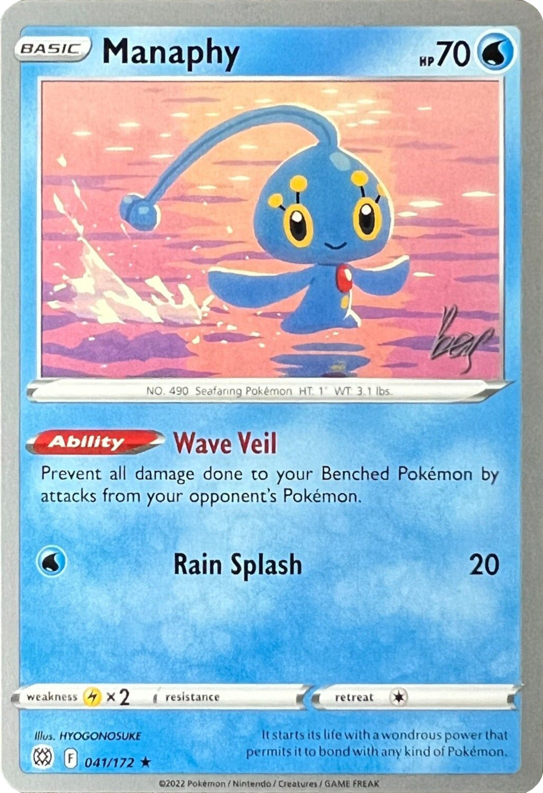 Manaphy (041/172) (Cheryl Again - Sebastian Lashmet) [World Championships 2022] | Dumpster Cat Games