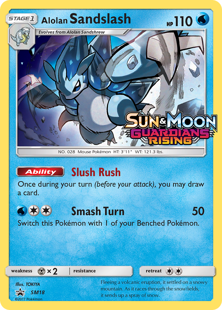 Alolan Sandslash (SM18) (Prerelease Promo) [Sun & Moon: Black Star Promos] | Dumpster Cat Games