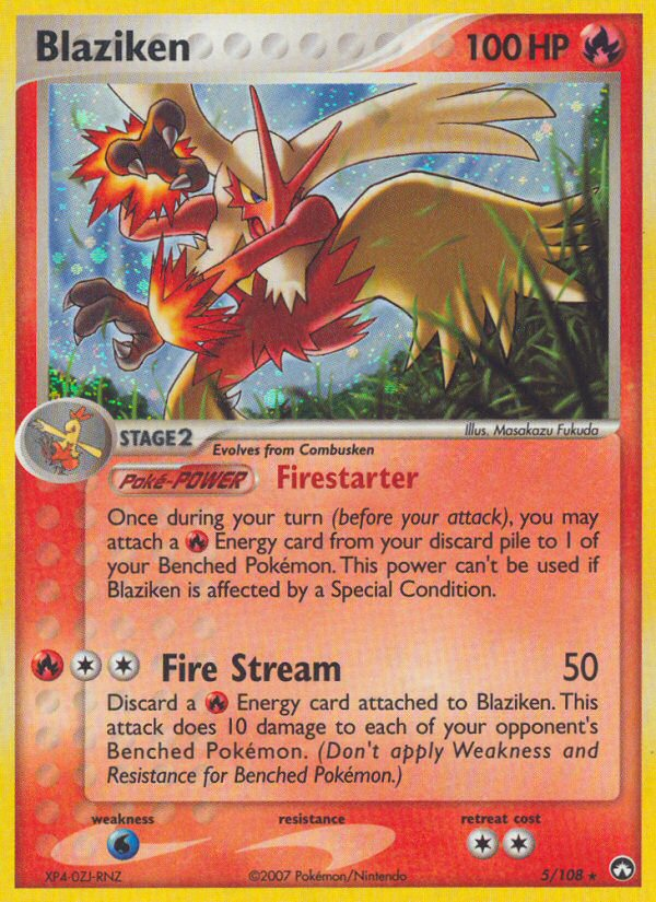 Blaziken (5/108) [EX: Power Keepers] | Dumpster Cat Games