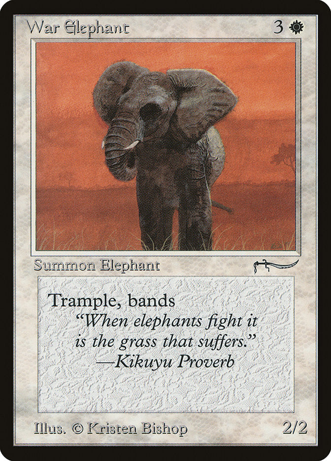 War Elephant (Light Mana Cost) [Arabian Nights] | Dumpster Cat Games