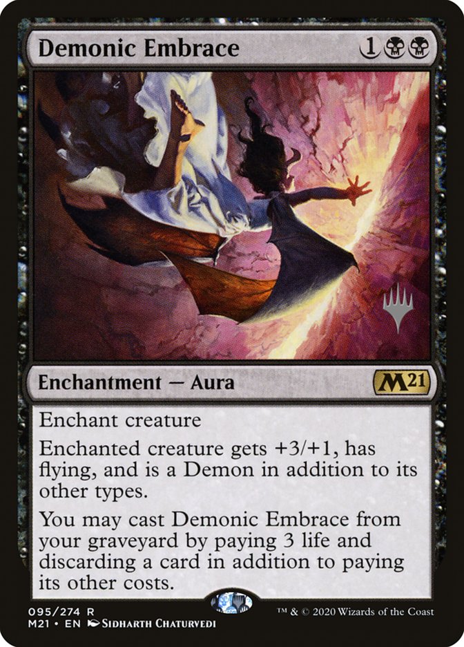 Demonic Embrace (Promo Pack) [Core Set 2021 Promos] | Dumpster Cat Games