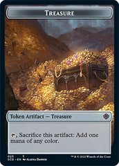 Treasure // Treasure Double-Sided Token [Starter Commander Decks] | Dumpster Cat Games