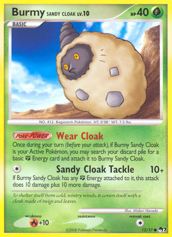 Burmy Sandy Cloak (12/17) [POP Series 7] | Dumpster Cat Games