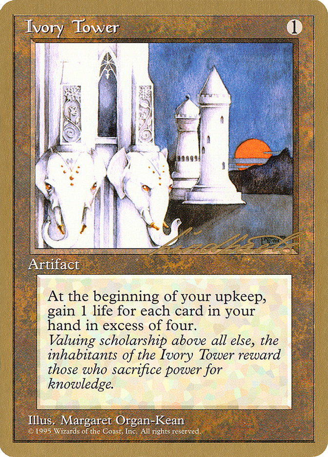 Ivory Tower (Leon Lindback) [Pro Tour Collector Set] | Dumpster Cat Games