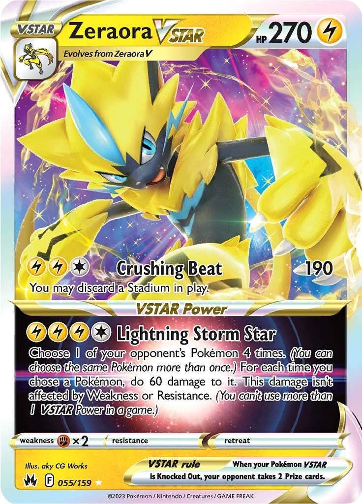 Zeraora VSTAR (055/159) [Sword & Shield: Crown Zenith] | Dumpster Cat Games