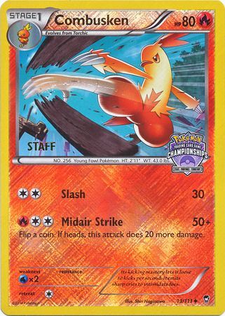 Combusken (13/111) (Championship Promo Staff) [XY: Furious Fists] | Dumpster Cat Games