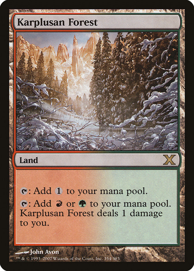 Karplusan Forest [Tenth Edition] | Dumpster Cat Games