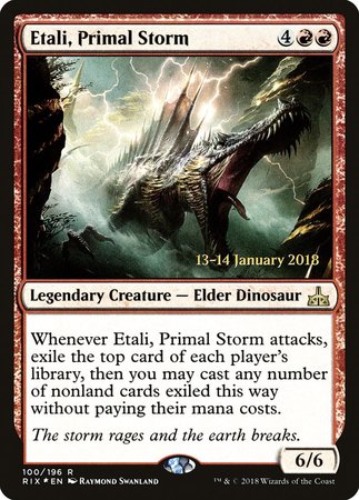 Etali, Primal Storm [Rivals of Ixalan Promos] | Dumpster Cat Games