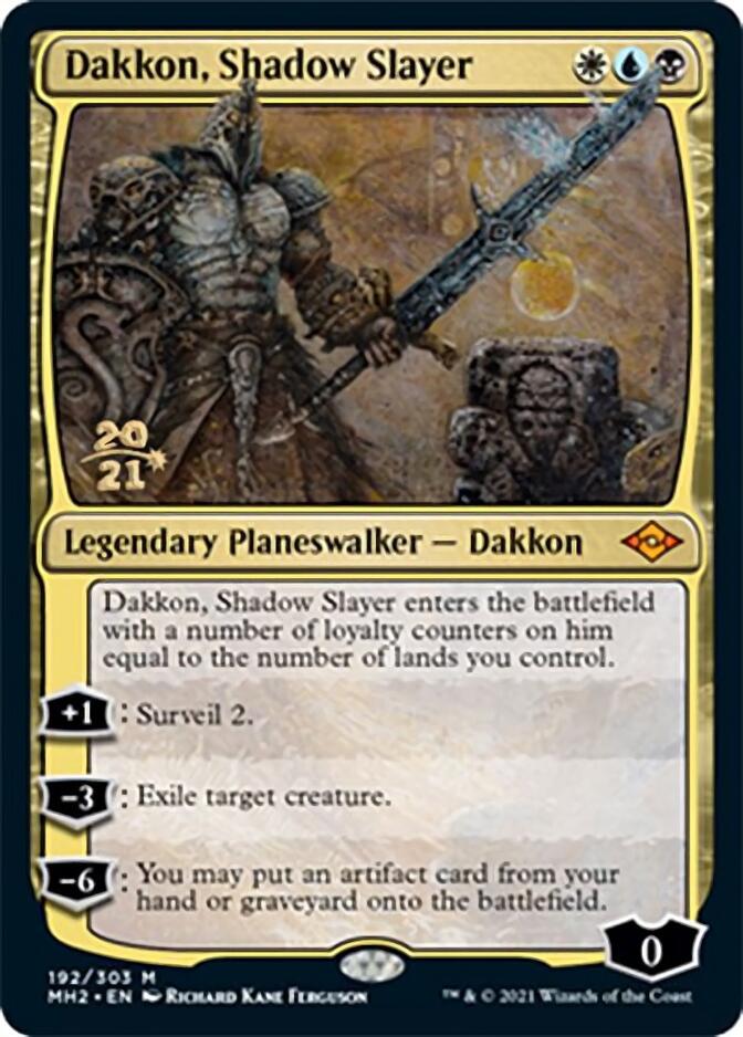 Dakkon, Shadow Slayer [Modern Horizons 2 Prerelease Promos] | Dumpster Cat Games