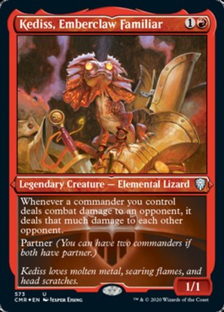 Kedniss, Emberclaw Familiar (Foil Etched) [Commander Legends] | Dumpster Cat Games