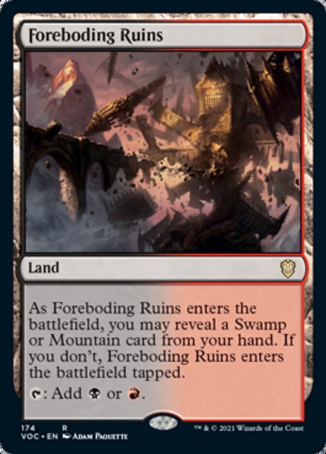 Foreboding Ruins [Innistrad: Crimson Vow Commander] | Dumpster Cat Games