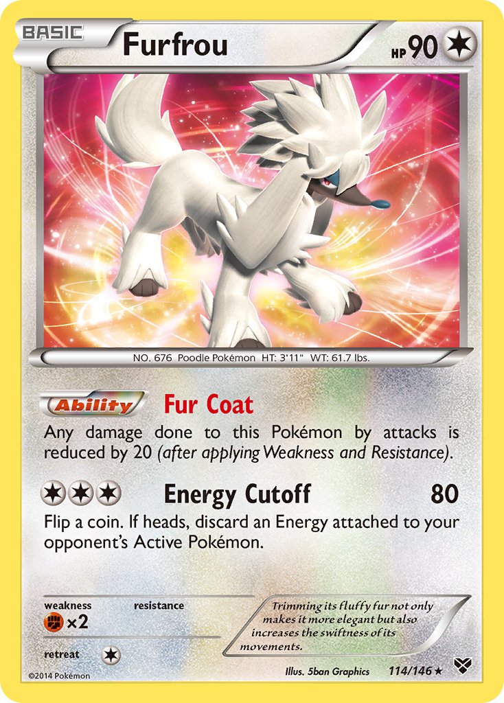 Furfrou (114/146)(Cosmos Holo) (Blister Exclusive) [XY: Base Set] | Dumpster Cat Games