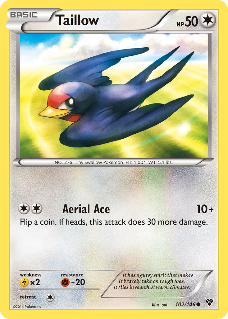 Taillow (102/146) [XY: Base Set] | Dumpster Cat Games