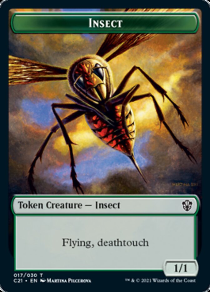 Beast (011) // Insect Token [Commander 2021 Tokens] | Dumpster Cat Games