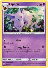 Espeon (89/214) (Cosmos Holo) (Blister Exclusive) [Sun & Moon: Lost Thunder] | Dumpster Cat Games