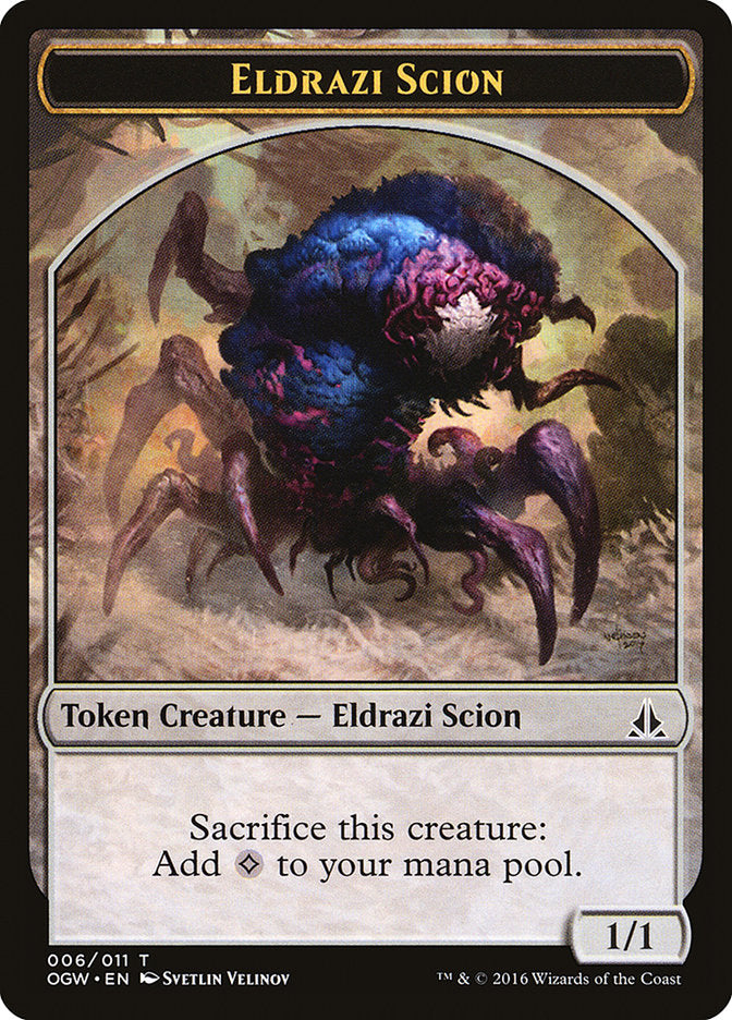 Eldrazi Scion (006/011) [Oath of the Gatewatch Tokens] | Dumpster Cat Games