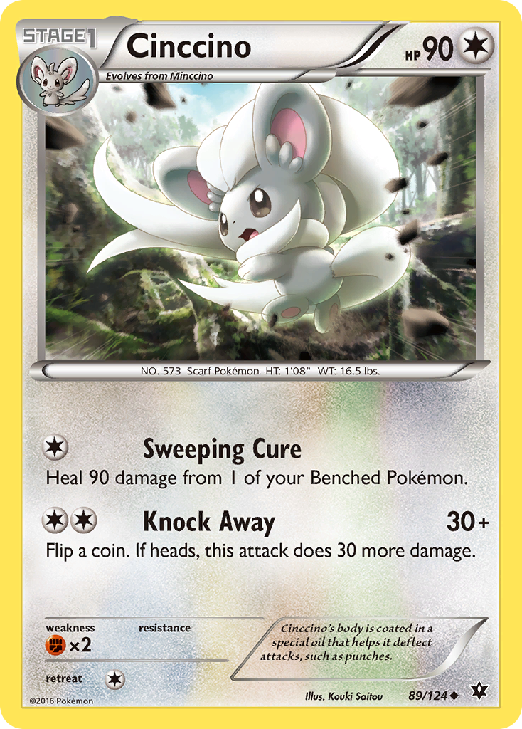 Cinccino (89/124) [XY: Fates Collide] | Dumpster Cat Games