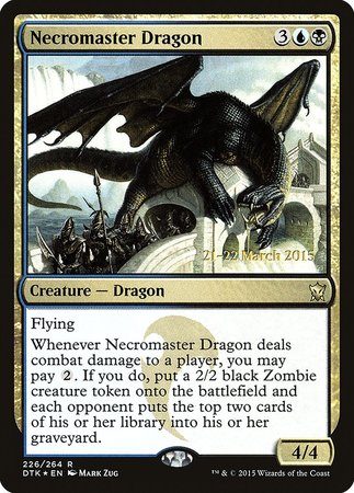 Necromaster Dragon [Dragons of Tarkir Promos] | Dumpster Cat Games