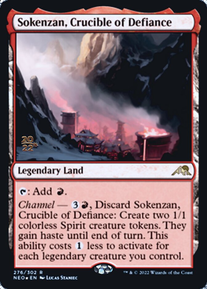 Sokenzan, Crucible of Defiance [Kamigawa: Neon Dynasty Prerelease Promos] | Dumpster Cat Games