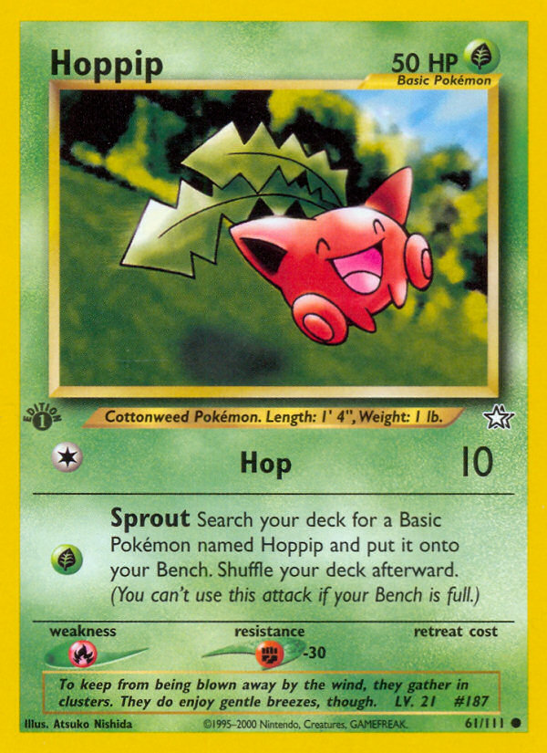 Hoppip (61/111) [Neo Genesis 1st Edition] | Dumpster Cat Games