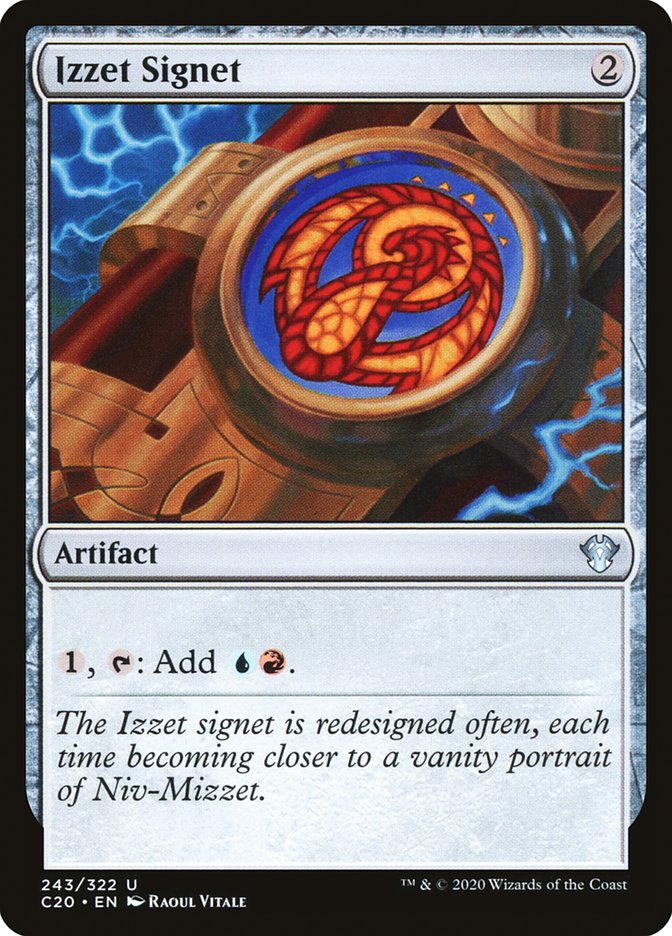 Izzet Signet [Commander 2020] | Dumpster Cat Games