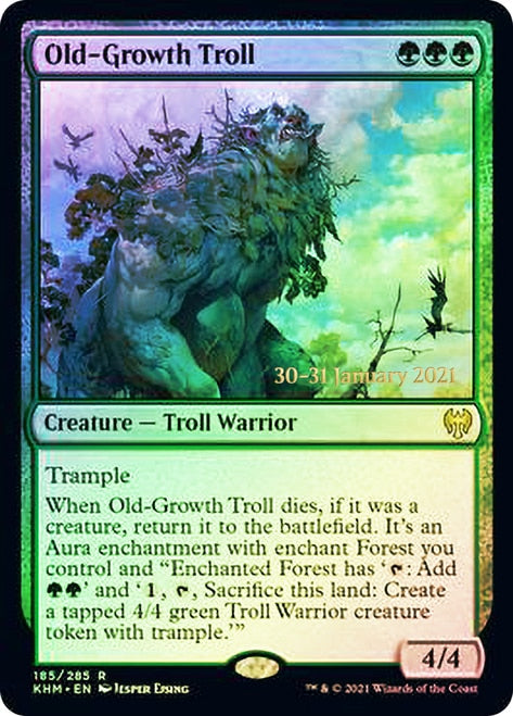 Old-Growth Troll  [Kaldheim Prerelease Promos] | Dumpster Cat Games