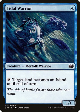 Tidal Warrior [Duel Decks: Merfolk vs. Goblins] | Dumpster Cat Games