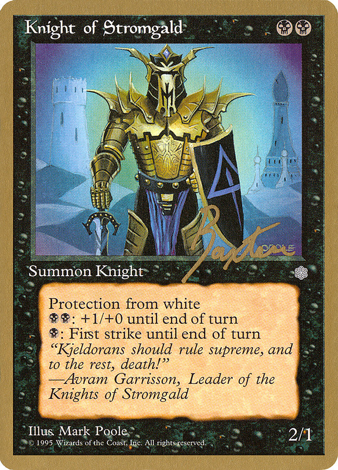 Knight of Stromgald (George Baxter) [Pro Tour Collector Set] | Dumpster Cat Games