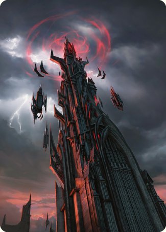 Barad-dur Art Card [The Lord of the Rings: Tales of Middle-earth Art Series] | Dumpster Cat Games