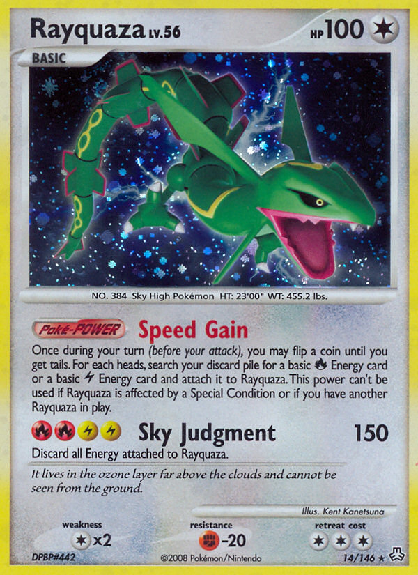 Rayquaza (14/146) [Diamond & Pearl: Legends Awakened] | Dumpster Cat Games