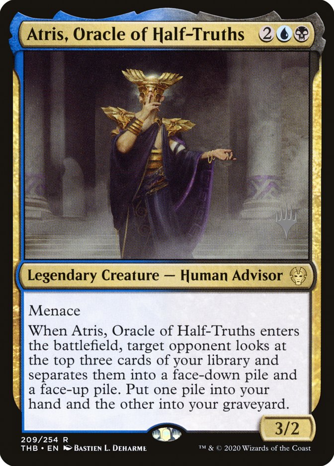 Atris, Oracle of Half-Truths (Promo Pack) [Theros Beyond Death Promos] | Dumpster Cat Games