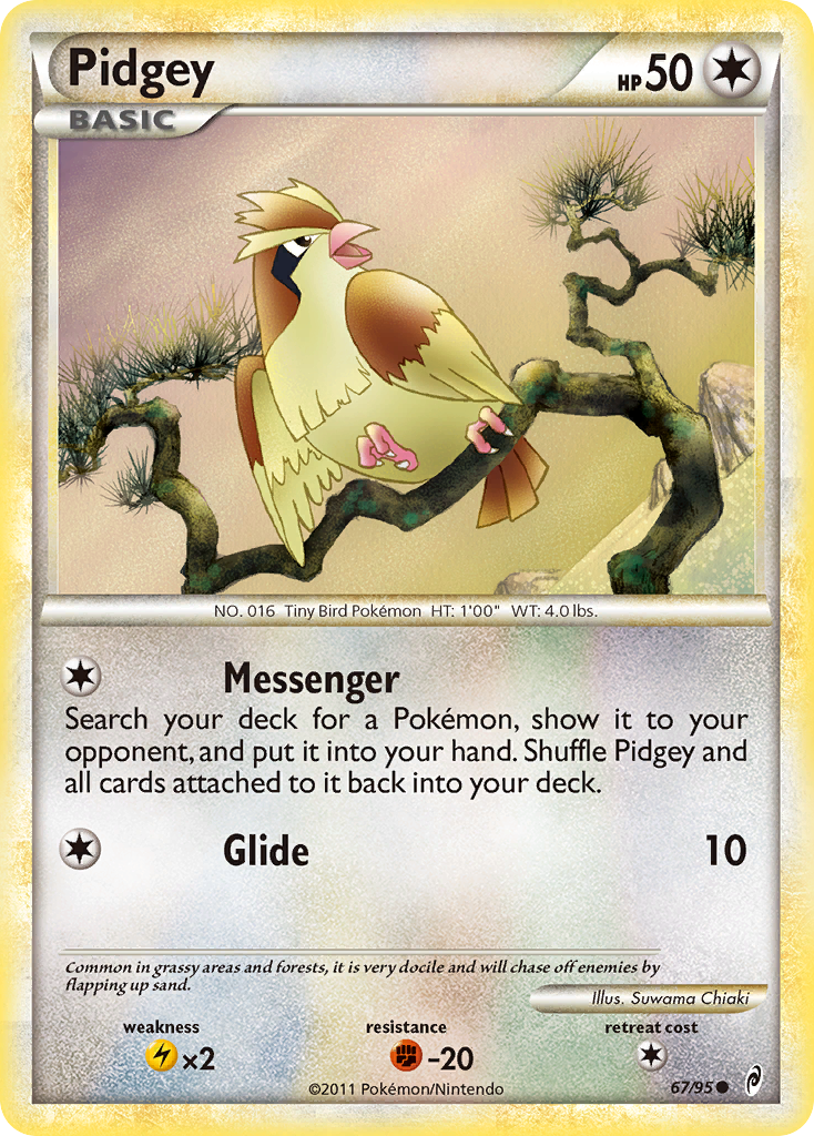 Pidgey (67/95) [HeartGold & SoulSilver: Call of Legends] | Dumpster Cat Games