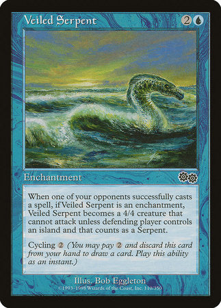 Veiled Serpent [Urza's Saga] | Dumpster Cat Games