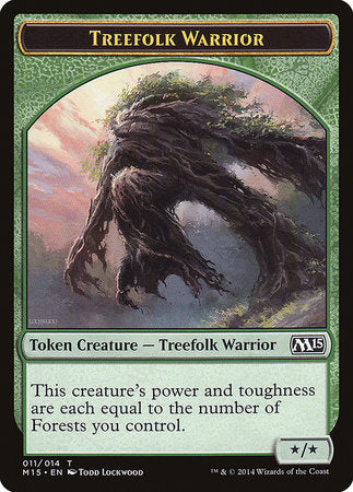 Treefolk Warrior Token [Magic 2015 Tokens] | Dumpster Cat Games