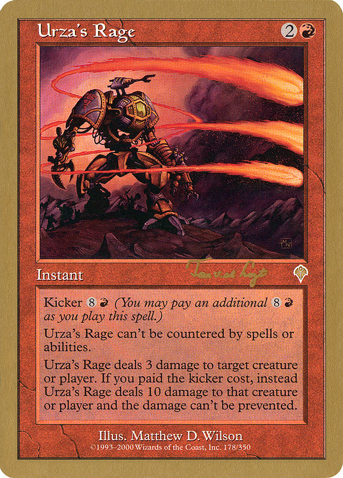 Urza's Rage (Tom van de Logt) [World Championship Decks 2001] | Dumpster Cat Games