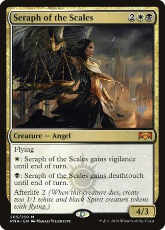 Seraph of the Scales [Ravnica Allegiance Promos] | Dumpster Cat Games