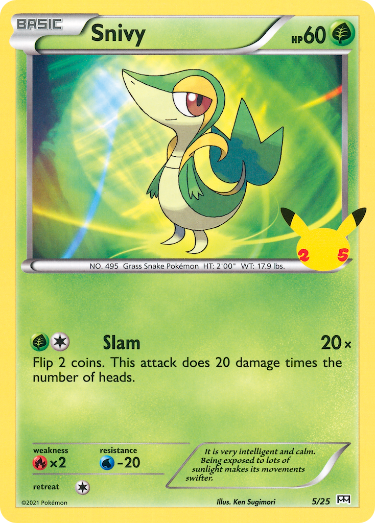 Snivy (5/25) [McDonald's 25th Anniversary] | Dumpster Cat Games