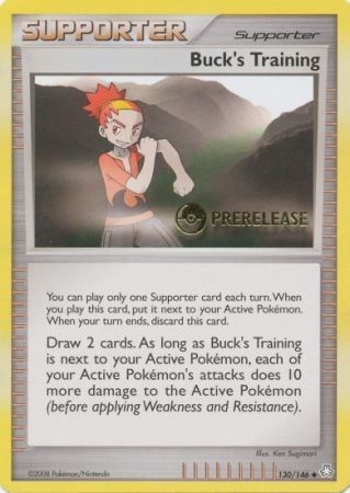 Bucks Training (130/146) (Prerelease Promo) [Diamond & Pearl: Legends Awakened] | Dumpster Cat Games