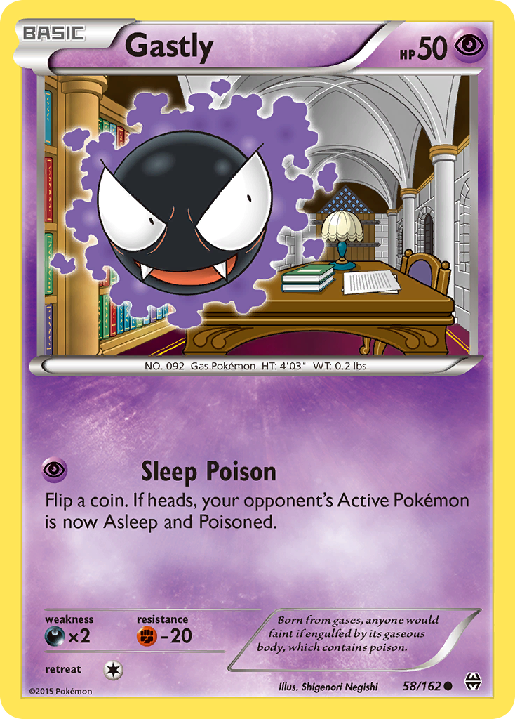 Gastly (58/162) [XY: BREAKthrough] | Dumpster Cat Games