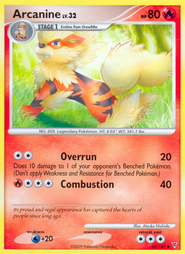 Arcanine (50/147) [Platinum: Supreme Victors] | Dumpster Cat Games