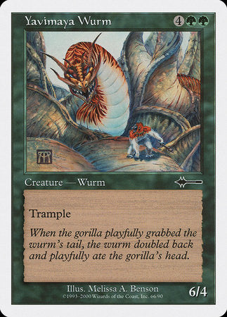 Yavimaya Wurm [Beatdown Box Set] | Dumpster Cat Games