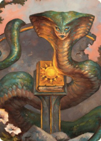 Guardian Naga Art Card [Commander Legends: Battle for Baldur's Gate Art Series] | Dumpster Cat Games