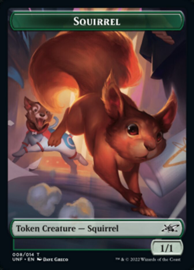 Squirrel Token [Unfinity Tokens] | Dumpster Cat Games