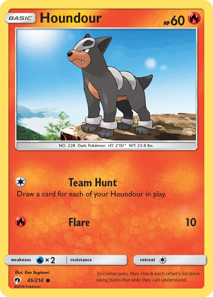 Houndour (45/214) [Sun & Moon: Lost Thunder] | Dumpster Cat Games